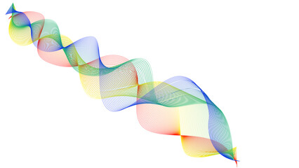 abstract colorful wave