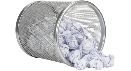 Isolated Trash Can