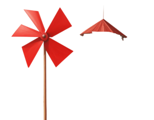  flowers isolated on white - Firefly_Red pinwheel isolated on white background 