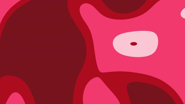 Rendering of abstract pink shapes depicting peppa pigs face suitable for childrens books, animations, merchandise, and toy designs.