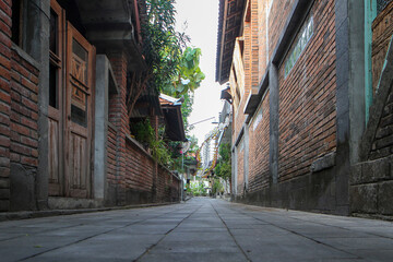 Historic Alleyway of Kota Gede in Yogyakarta Indonesia