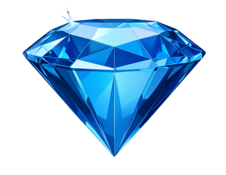 3D diamond crystal transparent background - Powered by Adobe