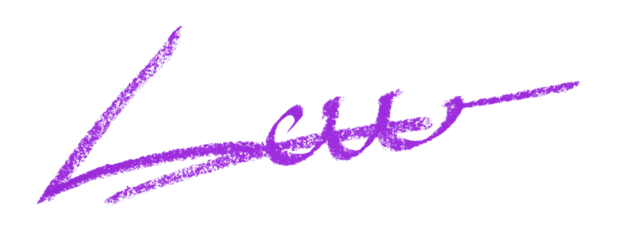 Purple colored pencil drawing isolated on transparent background