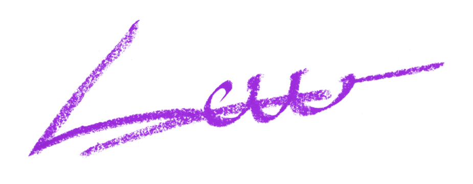 Purple colored pencil drawing isolated on transparent background