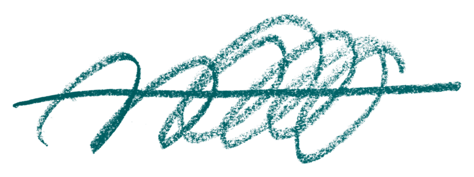 Green colored pencil drawing isolated on transparent background