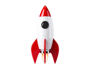  3D rocket transparent background