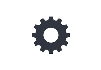Industrial Gear Icon: Machine Technology.