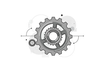 Precise Industrial Gear System Mechanics.