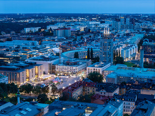 Stockholm capital city of Sweden, drone photo
