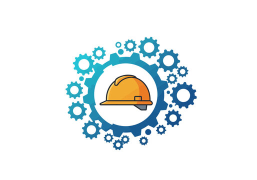 Industrial Safety: Helmet and Gears.