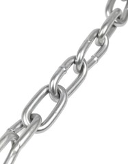 Close-up of metal chain links