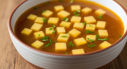 Creamy Pumpkin Soup with Cheese.