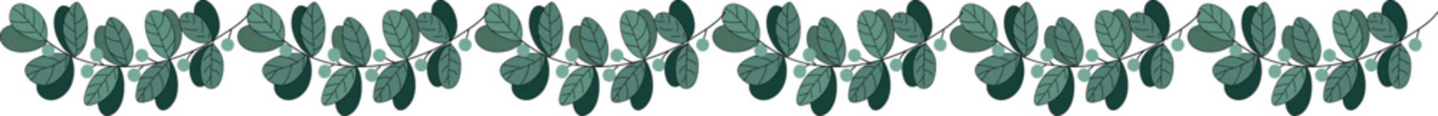 Abstract green vector background with lines and nature-inspired design elements