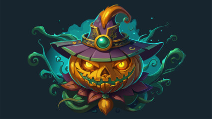 abstract vector pumpkin background