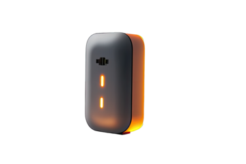 Modern, rectangular device with glowing accents