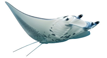 Isolated Manta Ray