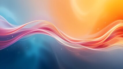 Obraz premium Abstract colorful flowing waves with a dynamic, swirling pattern background