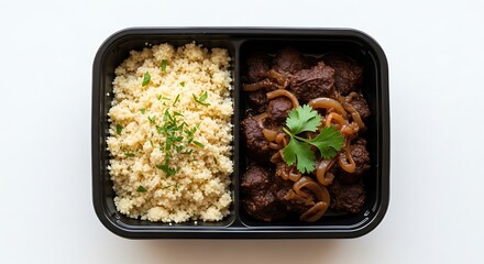 Beef Stew and Couscous Meal Prep.