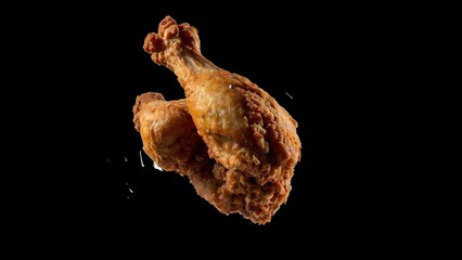 Crispy Fried Chicken: A culinary masterpiece of two perfectly golden-brown fried chicken pieces, expertly prepared to deliver a symphony of textures and flavors.