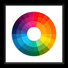 Obraz premium Colorful circular color wheel