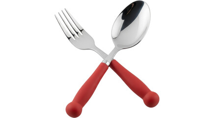 Isolated Spoon and Fork