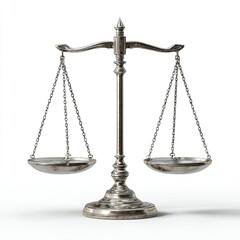 Antique silver-toned balance scales