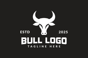 bull head logo icon vector illustration	