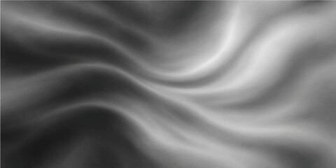 Black satin and silk fabric background with smooth flowing texture and luxury design