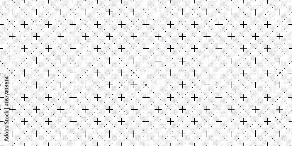 Poster abstract black and white geometric pattern with a textured distressed overlay effect