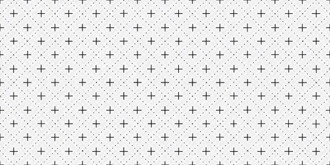 Abstract black and white geometric pattern with a textured distressed overlay effect