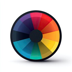 Obraz premium Circular color wheel graphic (1)