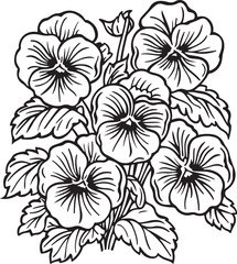 Elegant Floral Bouquet Coloring Pages Bundle