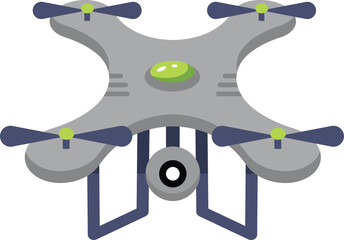 vector illustration of drone