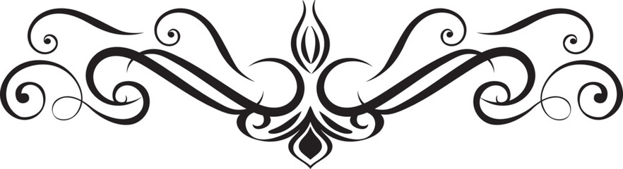 Black and white butterfly tattoo design with tribal and nature-inspired elements