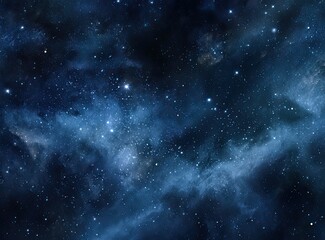Deep space filled with nebulae and stars