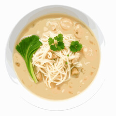 Creamy Noodle Soup with Chicken and Greens chicken soup