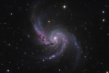 Majestic Spiral Galaxy Deep Space Cosmic Wonder