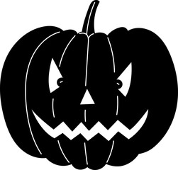 Halloween pumpkin icon set.Evil pumpkin symbol. Halloween decoration cartoon sign.Cute Creepy Spooky Halloween Pumpkin Fall Autumn Sticker Print Illustration.Halloween evil face vector illustration.