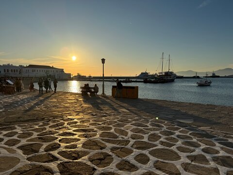 Sunset &agrave; Mykonos