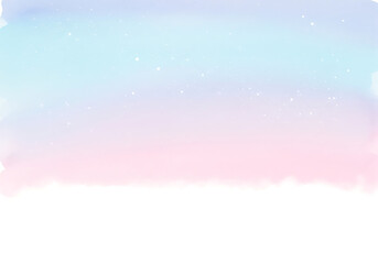 Naklejka premium Delicate pastel watercolor wash with shimmering stars background effect