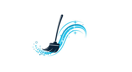 Sparkling clean results with a dynamic broom sweeping away dirt and creating shine