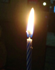 Birthday candle flame
