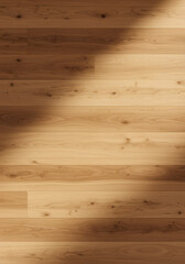 Fototapeta premium Warm Light and Shadow on Natural Wood Flooring Texture Background