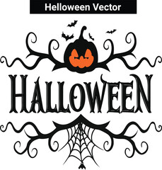 helloween home black vector,Happy Halloween vector lettering. Handwritten text design. Vector on white background
