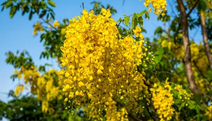 Cluster of bright yellow flowers (1)
