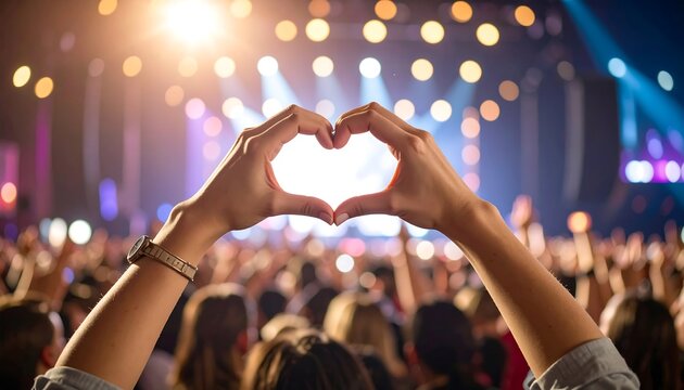 Concert Love: A Heartfelt Moment Captured