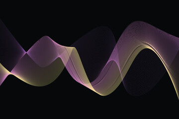 Abstract blended line background neon light color, landing page template.