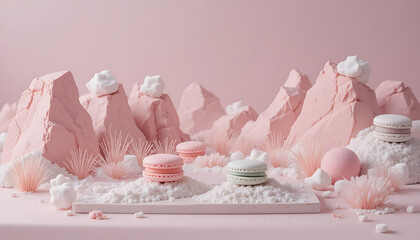 pink and white chocolate ice cream cones beautiful view and seen beautiful background and wallpaper hd picture 