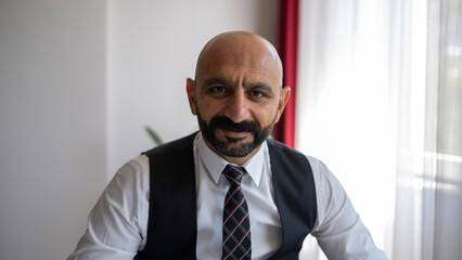 businessman happy and smiling.