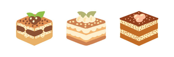 Rich Tiramisu Slice with Cocoa Powder